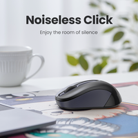 UGREEN Mouse bezprzewodowy ergonomiczny kształt cichy kliknij 2400 DPI dla MacBook Tablet komputer Laptop PC mysz cicha bezprzewodowa mysz 2.4G 3